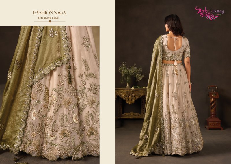 Lashkara by Zeel Fendy Silk With Sequence Work Lehenga Choli